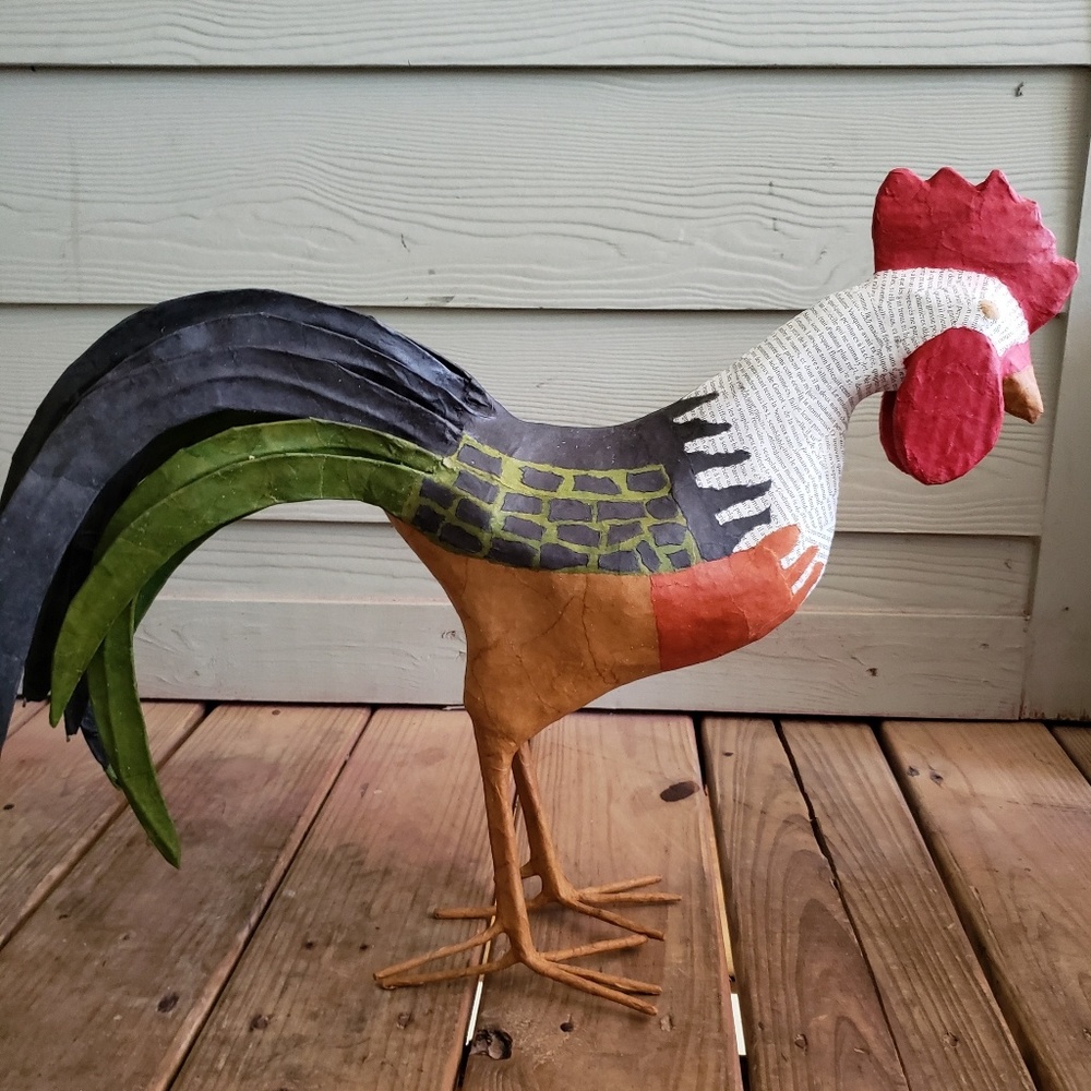 Large Paper Mache rooster
